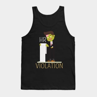 Walking HR Violation Zombie Tank Top